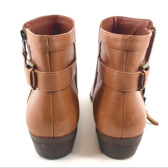 Lauren Ralph Lauren Leather Tan Brown Bootie Sz 9 - Picture 3 of 8